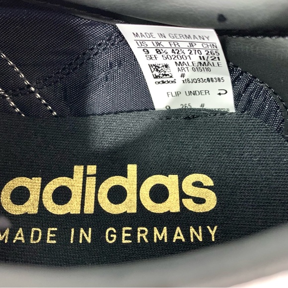 Adidas Mens Copa Mundial Football Soccer Cleats Shoes Size 9 Black White Germany - Picture 9 of 9